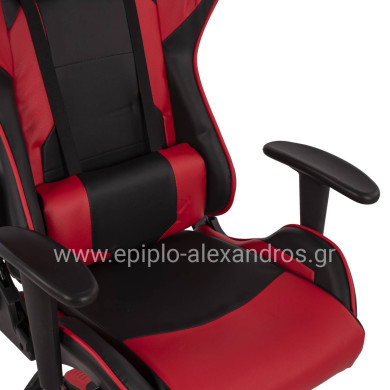 Office Gaming chair HM1072.01 Black-Red color 64,5x70x(123-130) cm