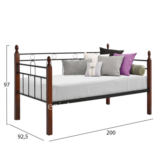 Sofa-Bed REVEN, HM367, metal/wood, 90x190cm