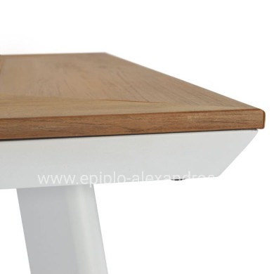 Set Dining Table 7pieces White color HM5240.01