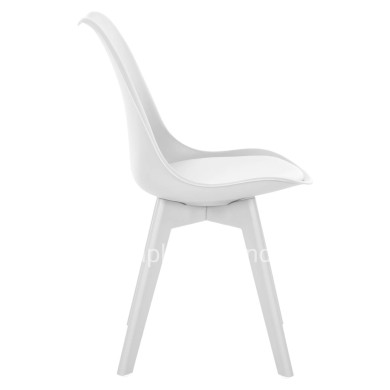 Chair Vegas HM0033.31 POLYPROPYLENE-PU-WHITE 47,5x55x82 cm