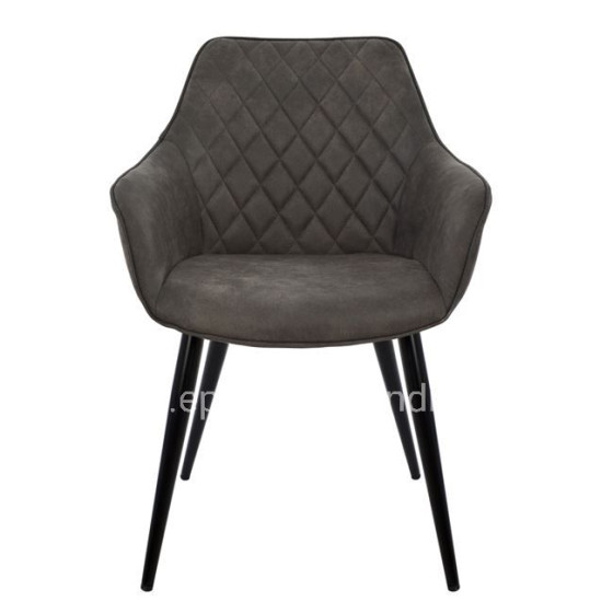 Armchair Mando HM8006.10 with grey Nubuck fabric 60x60x84cm