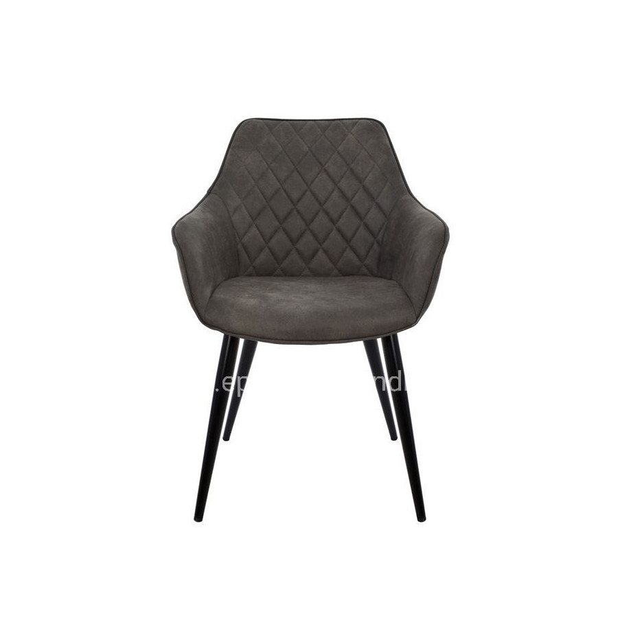 Armchair Mando HM8006.10 with grey Nubuck fabric 60x60x84cm