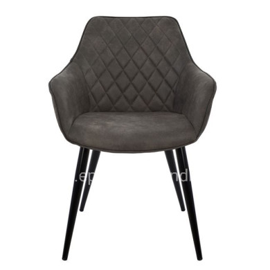 Armchair Mando HM8006.10 with grey Nubuck fabric 60x60x84cm