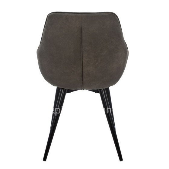 Armchair Mando HM8006.10 with grey Nubuck fabric 60x60x84cm