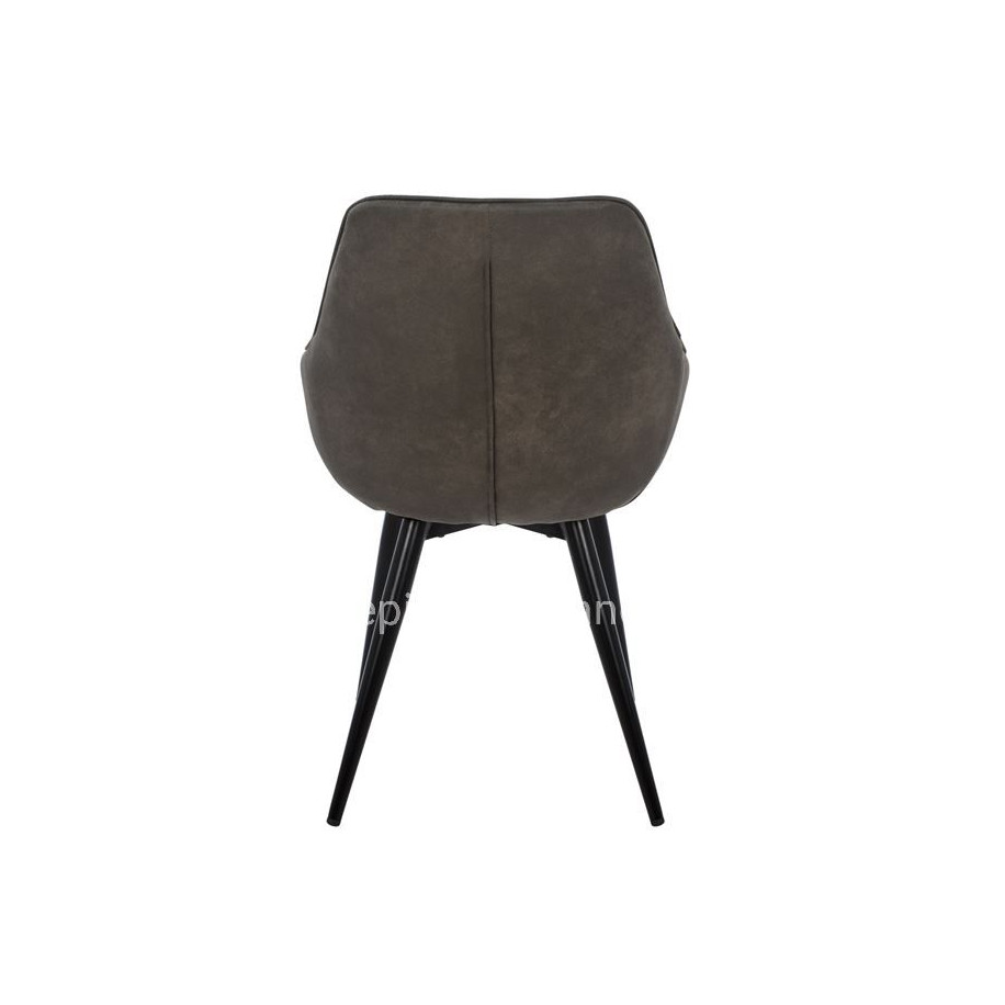 Armchair Mando HM8006.10 with grey Nubuck fabric 60x60x84cm