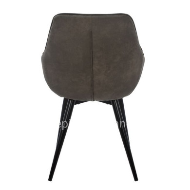 Armchair Mando HM8006.10 with grey Nubuck fabric 60x60x84cm