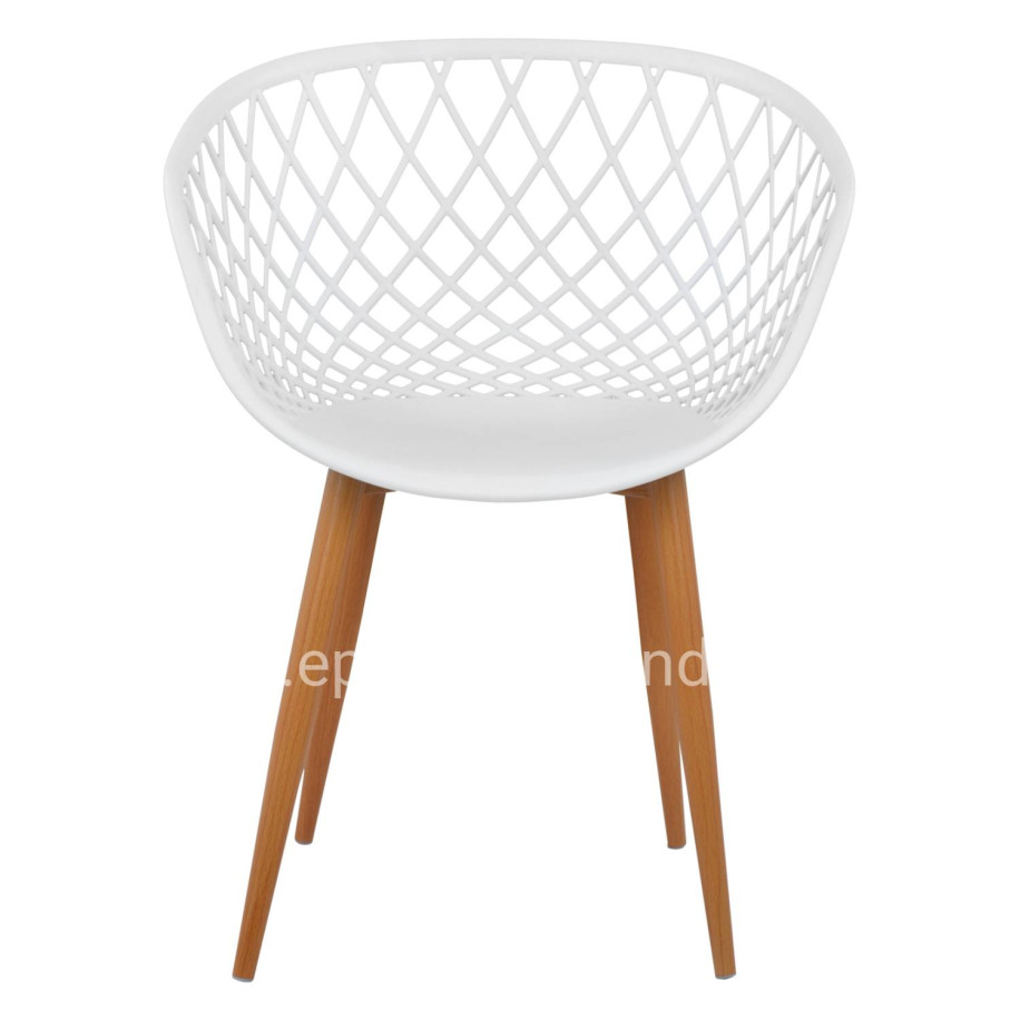 Armchair Polypropylene white Ariadne HM8001.01 62,5x56x80cm