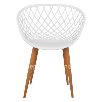 Armchair Polypropylene white Ariadne HM8001.01 62,5x56x80cm