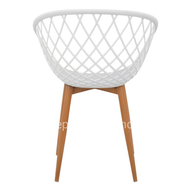 Armchair Polypropylene white Ariadne HM8001.01 62,5x56x80cm