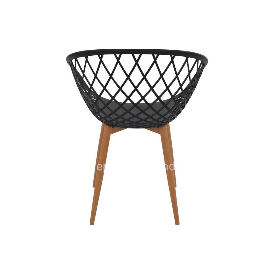 Armchair Polypropylene black Ariadne HM8001.02 62,5x56x80cm