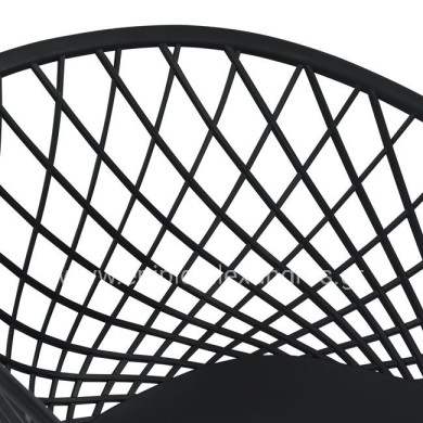 Armchair Polypropylene black Ariadne HM8001.02 62,5x56x80cm