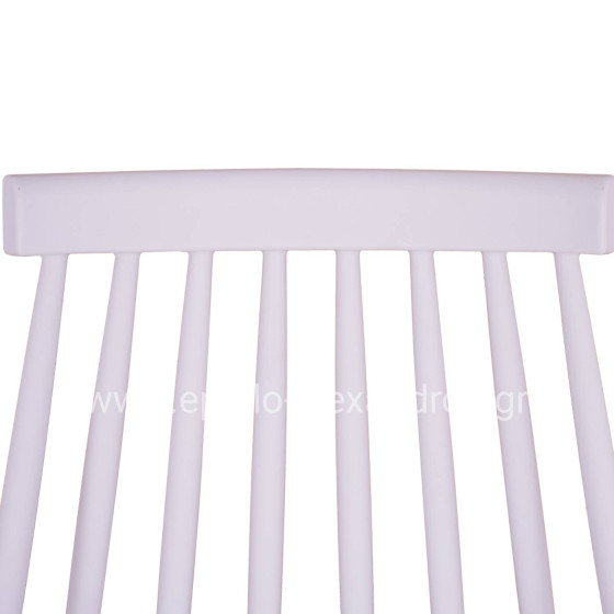 Dining chair HM8052.01 Vanessa White with metallic legs 43x46,5x82cm