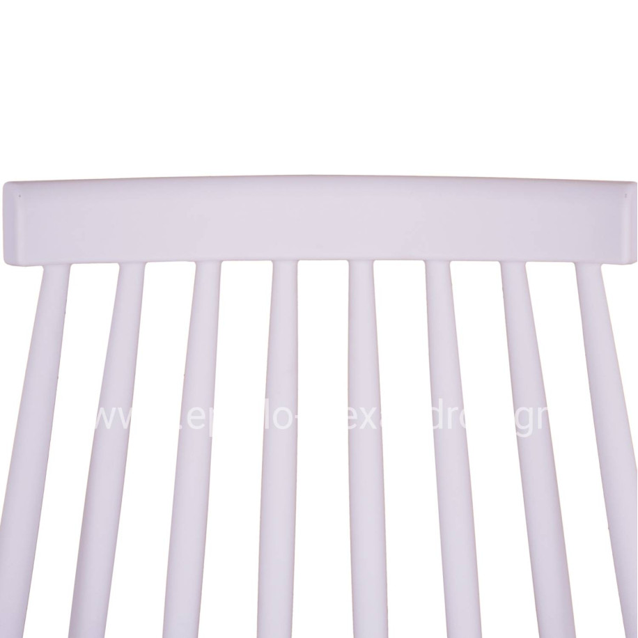 Dining chair HM8052.01 Vanessa White with metallic legs 43x46,5x82cm