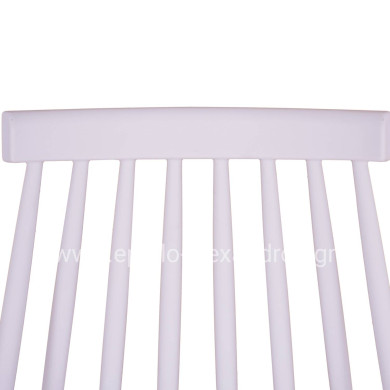 Dining chair HM8052.01 Vanessa White with metallic legs 43x46,5x82cm