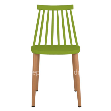 Dining chair HM8052.08 Vanessa green with metallic legs 42,5x47x81,5cm