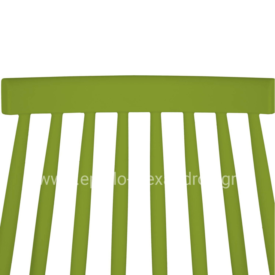 Dining chair HM8052.08 Vanessa green with metallic legs 42,5x47x81,5cm