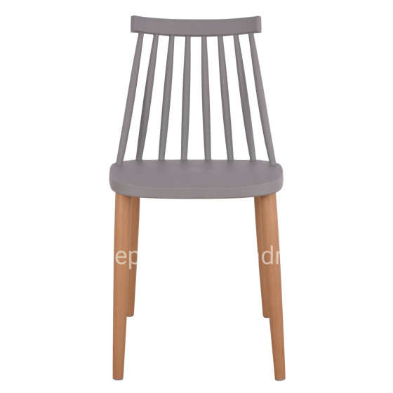 Dining chair HM8052.10 Vanessa grey with metallic legs 43x46,5x82cm