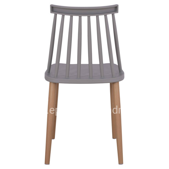 Dining chair HM8052.10 Vanessa grey with metallic legs 43x46,5x82cm