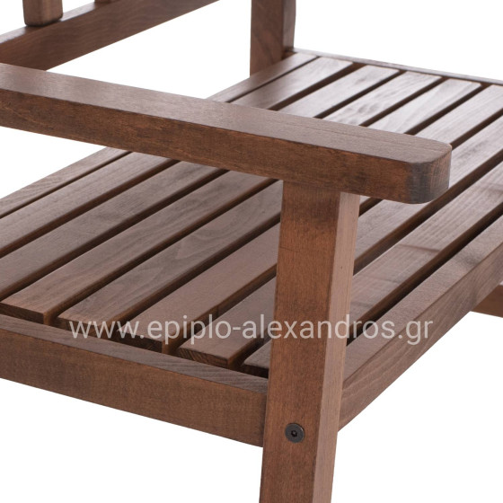 ΠΑΓΚΑΚΙ ΞΥΛΙΝΟ ΝΑΞΟΣ 2ΘΕΣΙΟ ΑΠΟ ΜΑΣΙΦ ΟΞΙΑ ΕΜΠΟΤΙΣΜΟΥ ΚΑΡΥΔΙ 110x64,5x85Υεκ.HM5407