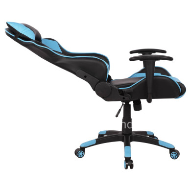 Office Gaming chair HM1072.08 Black-light Blue color 66,5x70x(122-129) cm