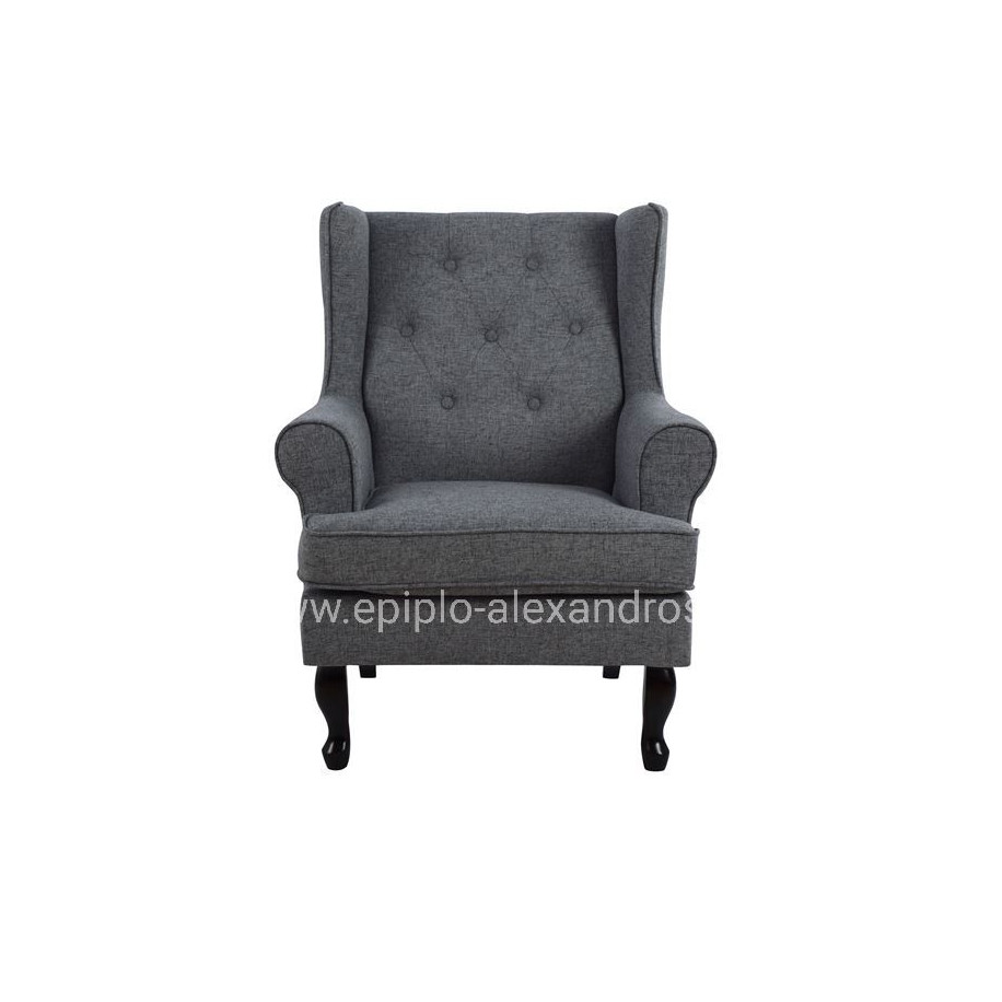 Armchair Brandon HM3073.10 Grey Fabric 83x83x104 cm.