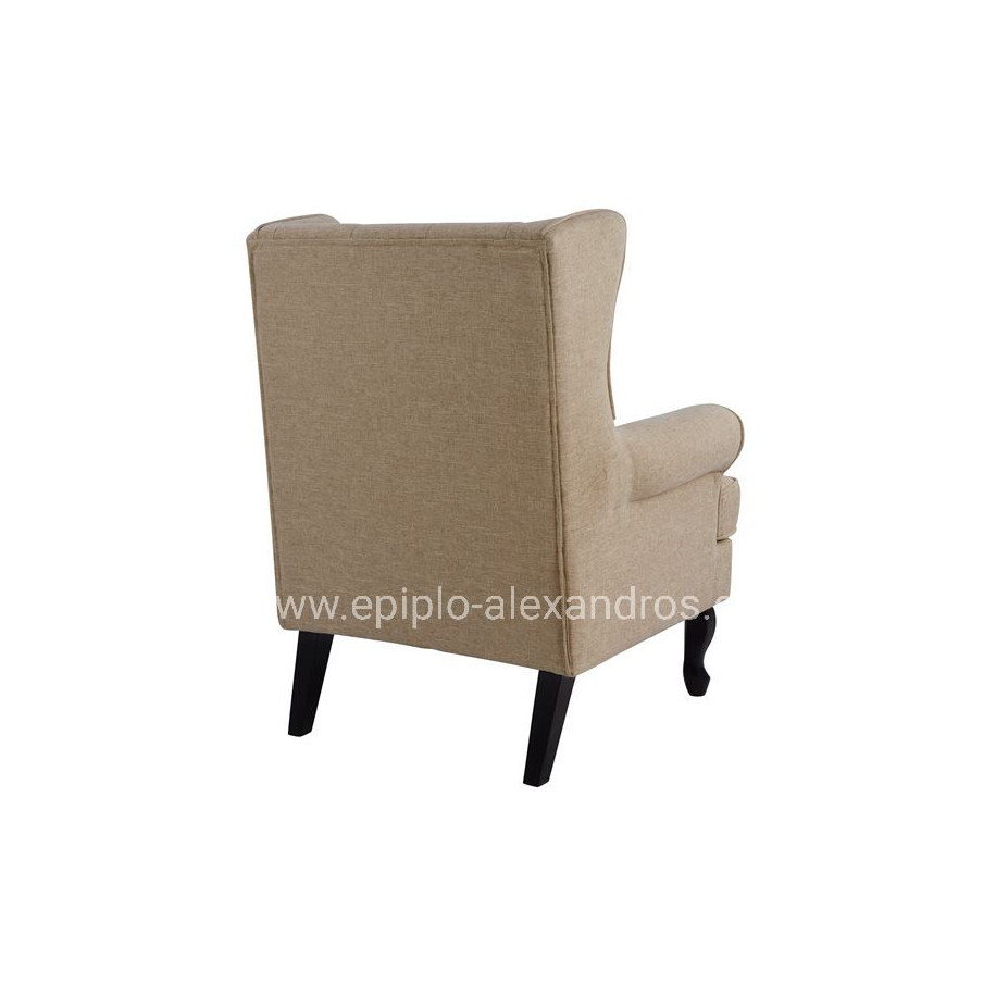 Armchair Brandon HM3073.02 Beige fabric 83x83x104 cm.