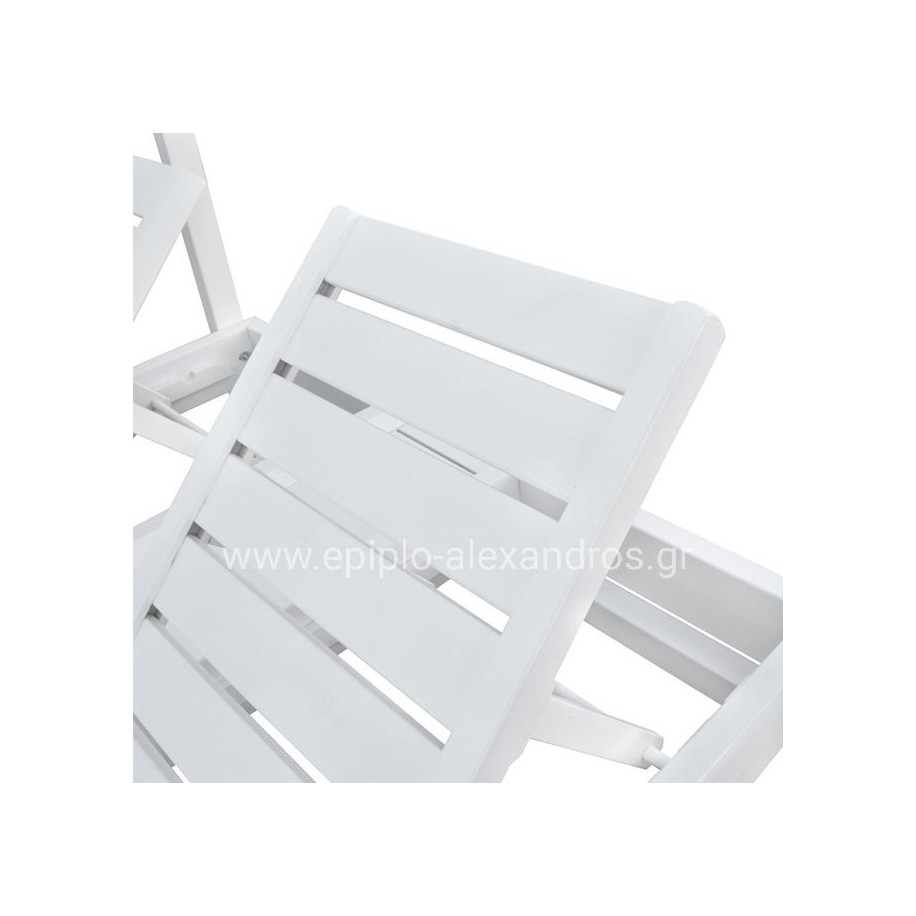 ΞΑΠΛΩΣΤΡΑ ΞΥΛΙΝΗ ΔΙΠΛΗ ΜΥΚΟΝΟΣ ΛΕΥΚΗ ΜΕ ΟΥΡΑΝΟ 205x167x212 cm HM5428