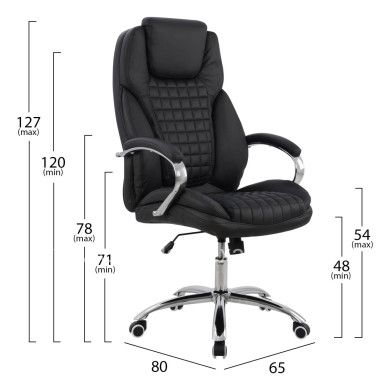 Manager's office chair HM1097.01 Black 65x80x127cm