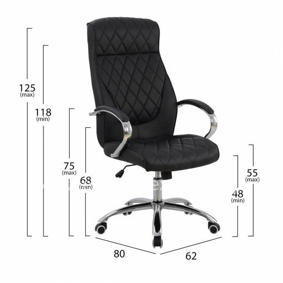 Manager's office chair HM1098.01 Black 62x80x125cm
