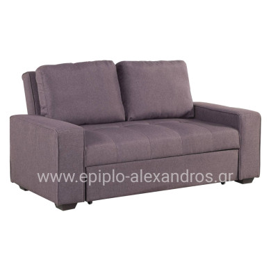 Sofa/Bed Kanna 2 seater HM3082.01 with brown fabric 176x102x91 cm