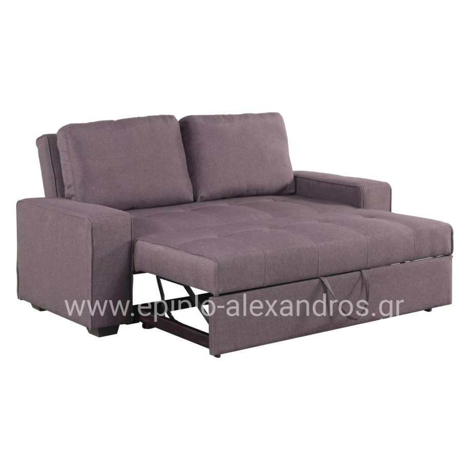 Sofa/Bed Kanna 2 seater HM3082.01 with brown fabric 176x102x91 cm