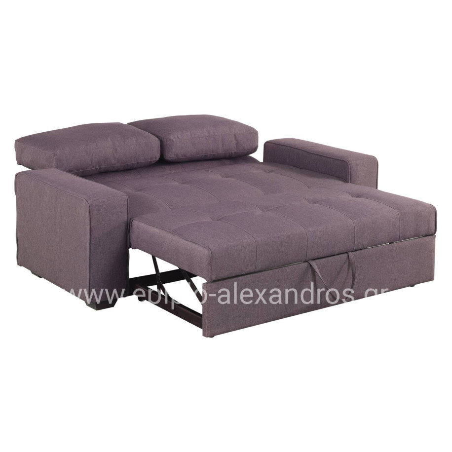 Sofa/Bed Kanna 2 seater HM3082.01 with brown fabric 176x102x91 cm