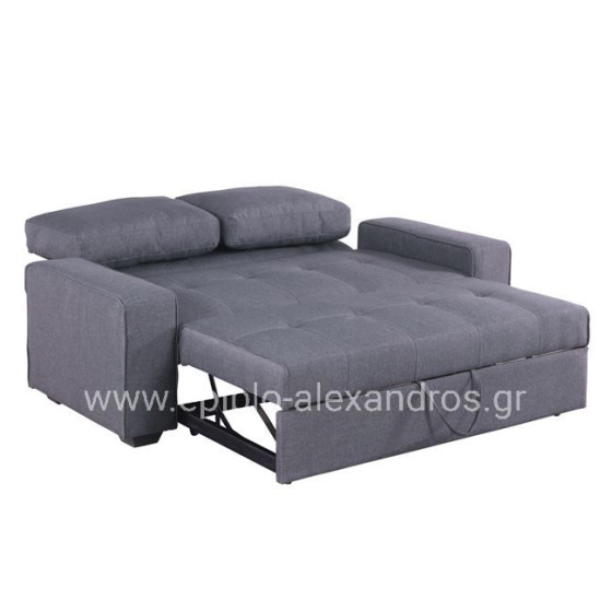 Sofa/Bed Kanna 2 seater HM3082.10 with grey fabric 176x102x91 cm