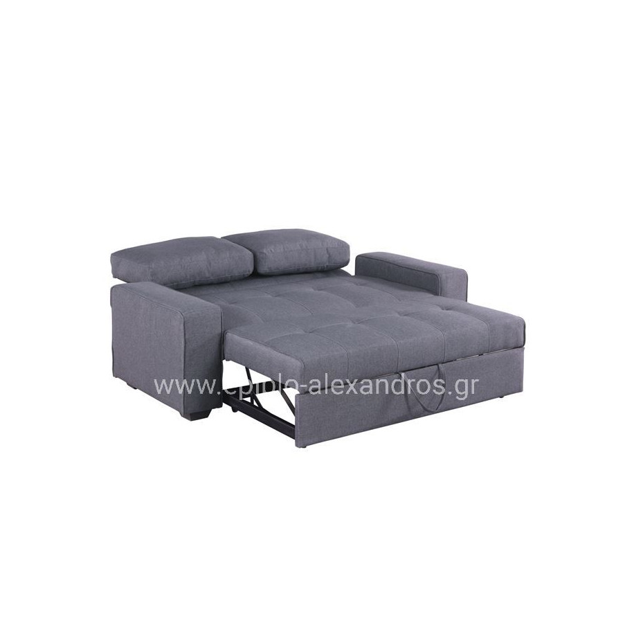 Sofa/Bed Kanna 2 seater HM3082.10 with grey fabric 176x102x91 cm