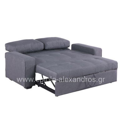 Sofa/Bed Kanna 2 seater HM3082.10 with grey fabric 176x102x91 cm
