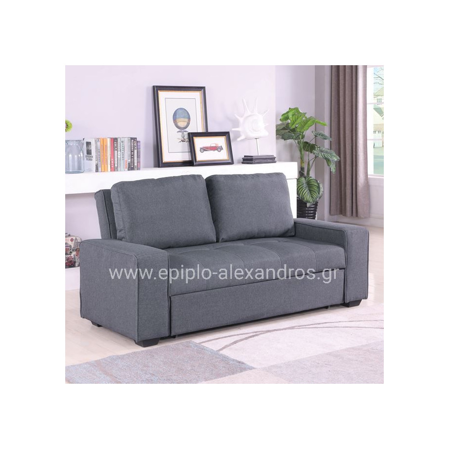 Sofa/Bed Kanna 2 seater HM3082.10 with grey fabric 176x102x91 cm