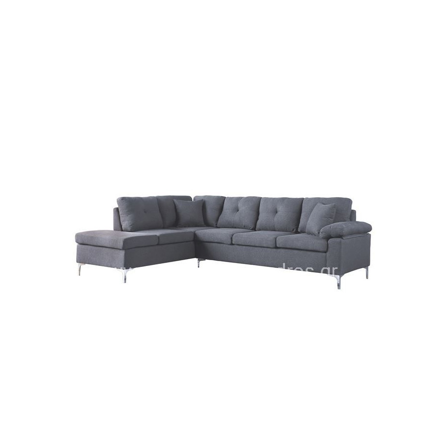 Left Corner Sofa 282x197x90H cm HM3087L Grey