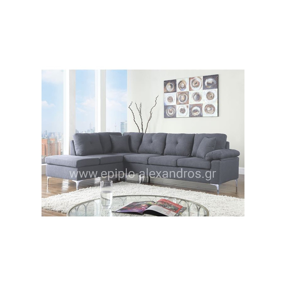 Left Corner Sofa 282x197x90H cm HM3087L Grey