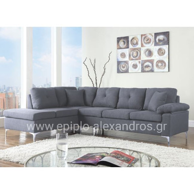 Left Corner Sofa 282x197x90H cm HM3087L Grey