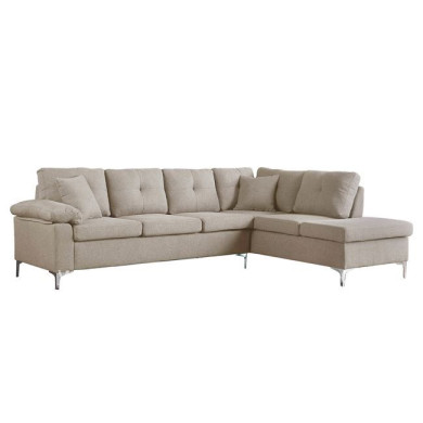 Corner right Sofa 282x197x90 cm HM3086R Beige