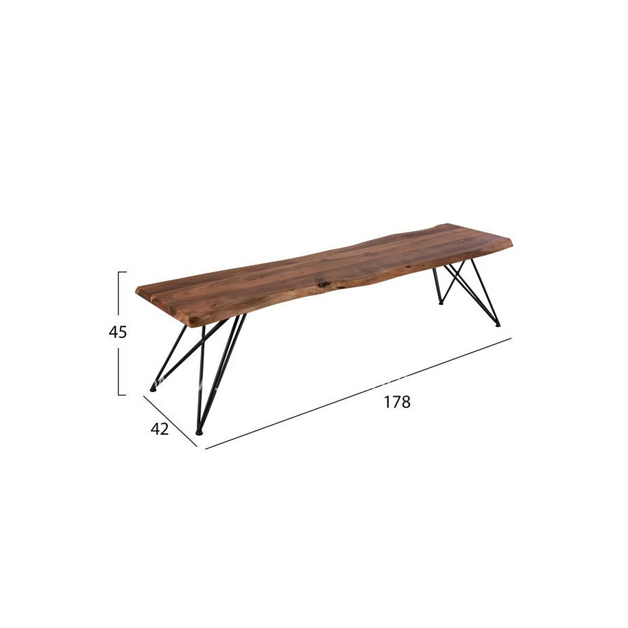 Bench Rio HM8182 Solid wood acacias 178Χ42Χ45