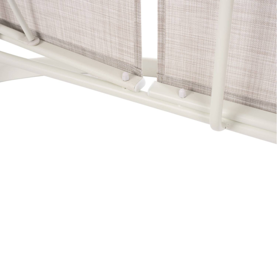 ΞΑΠΛΩΣΤΡΑ ΑΛΟΥΜΙΝΙΟΥ WAKANA  ΛΕΥΚΗ ΜΕ TEXTLINE ΛΕΥΚΟ HM5133.02 194x54-66x30 cm.