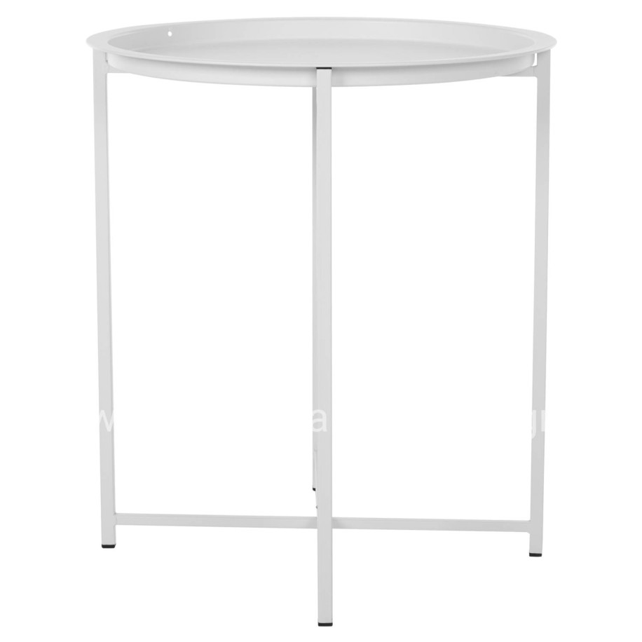 Table Foldable Metallic Grey '46cm HM5287.02