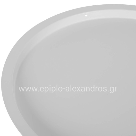 ΤΡΑΠΕΖΙ ΠΤΥΣΣΟΜΕΝΟ ΜΕ ΑΠΟΣΠΩΜΕΝΟ ΔΙΣΚΟ SAMUEL ΜΕΤΑΛΛΙΚΟ ΛΕΥΚΟ Φ45x52 εκ. HM5287.02