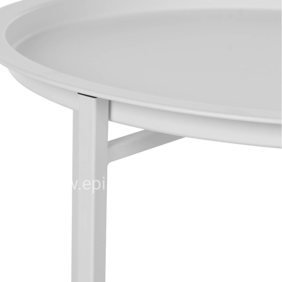 Table Foldable Metallic Grey '46cm HM5287.02