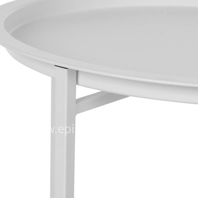 Table Foldable Metallic Grey '46cm HM5287.02