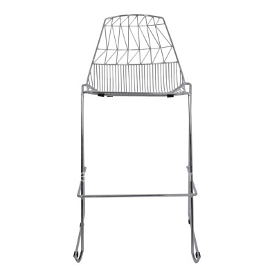 Bar Stool Metallic HM5465.100 Lux Chromed color 57x56,5x107cm