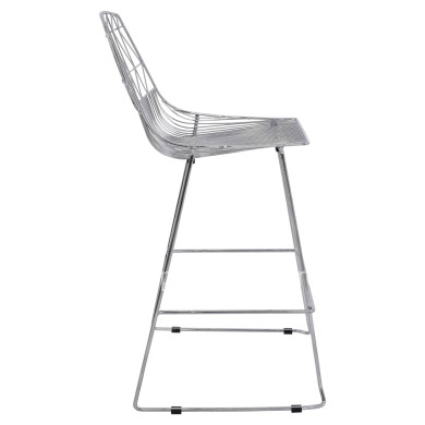 Bar Stool Metallic HM5465.100 Lux Chromed color 57x56,5x107cm