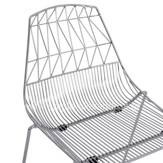 ΣΚΑΜΠΩ BAR ΜΕΤΑΛΛΙΚΟ HM5465.100 LUX ΧΡΩΜΙΟΥ 57x56,5x107 εκ.