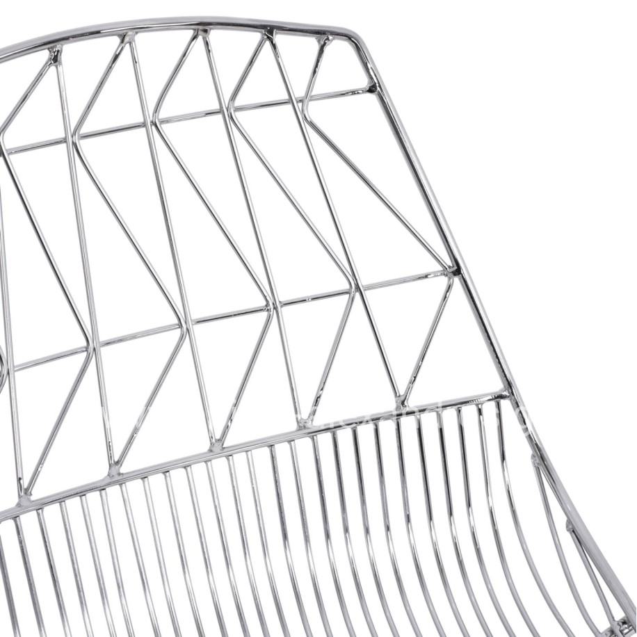 Bar Stool Metallic HM5465.100 Lux Chromed color 57x56,5x107cm